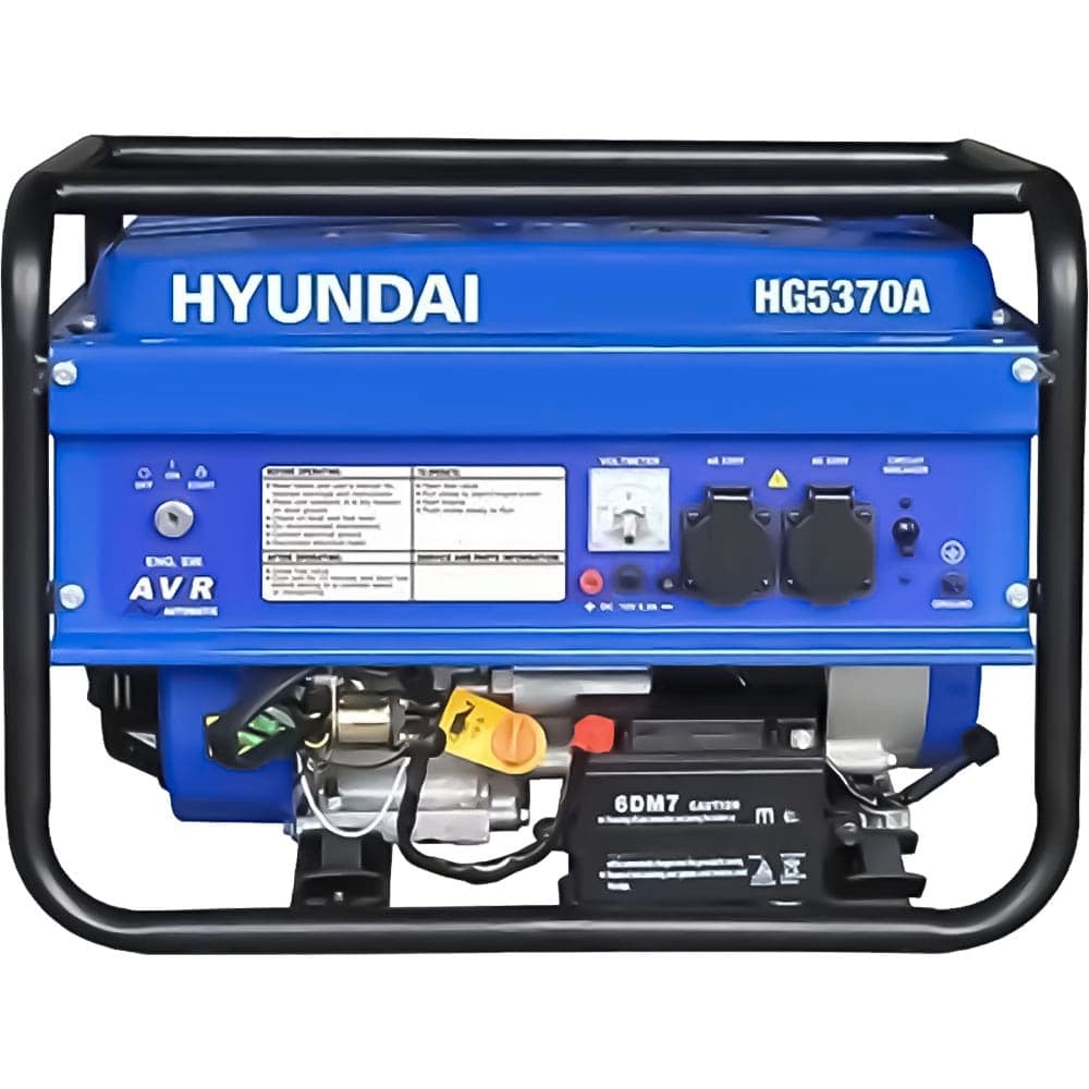 موتور برق هیوندای مدل HG5370A با توان 3 کیلووات و موتور بنزینی 200 سی سی