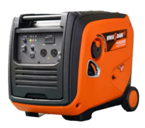 موتور برق کیفی H4500iE هواسدان بی صدا با چرخ و دسته در ابعاد 51x44x59 سانتیمتر